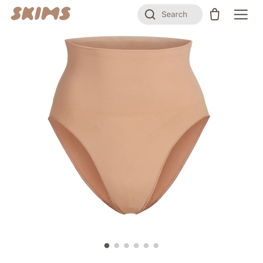 SKIMS Core Control Brief L/XL Ochre